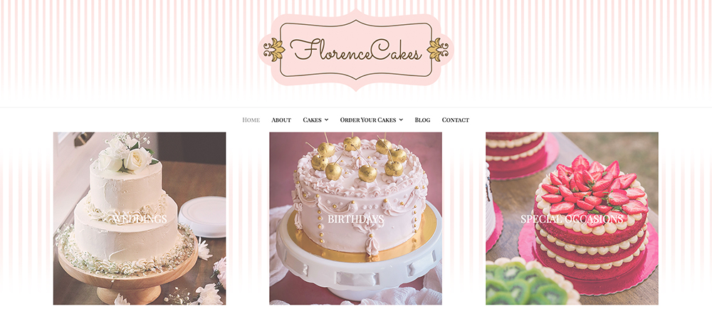 Florence Cakes Website Design
